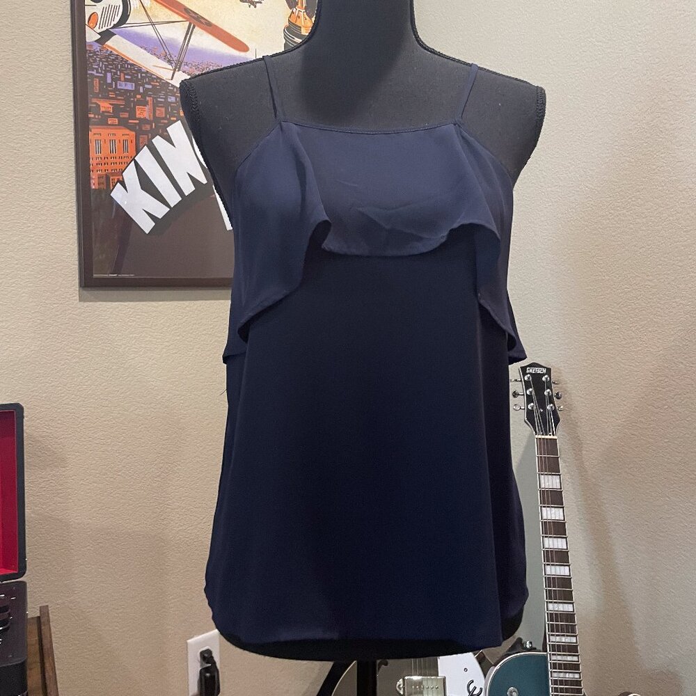 White Rose Women's Navy Camisole Blouse